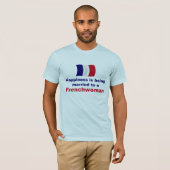 Gelukkig getrouwd Fransman T-shirt (Voorkant volledig)