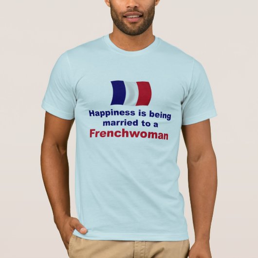 Gelukkig getrouwd Fransman T-shirt (Voorkant)