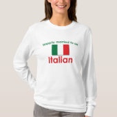 Gelukkig getrouwd Italiaans T-shirt (Voorkant)