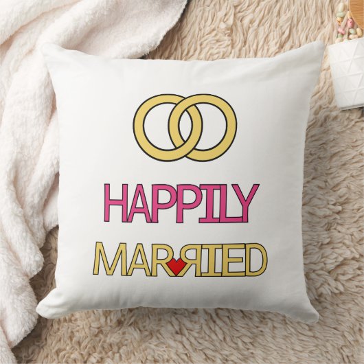 Gelukkig Getrouwd Kussen (Deken)