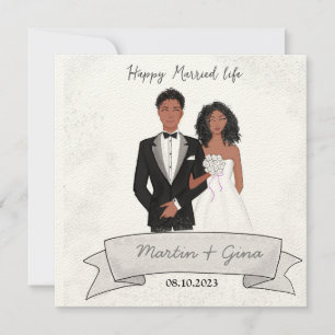 Gelukkig getrouwd leven, illustratie,