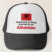 Gelukkig getrouwd met Albanees Trucker Pet (Voorkant)