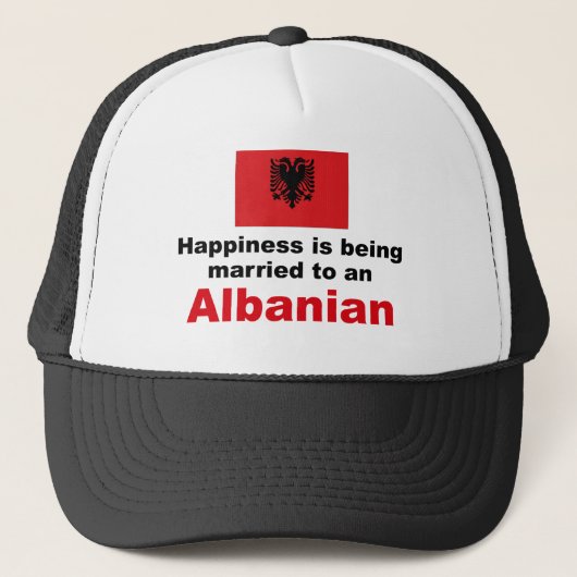 Gelukkig getrouwd met Albanees Trucker Pet (Voorkant)