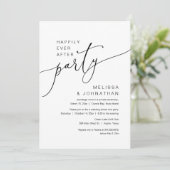 Gelukkig getrouwd met bruiloft Elopement Party Kaart (Staand voorkant)