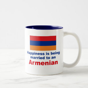 gelukkig getrouwd met een Armeniër Tweekleurige Koffiemok