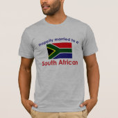 Gelukkig getrouwd met Zuid-Afrikaan T-shirt (Voorkant)