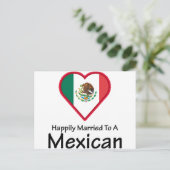 Gelukkig getrouwd Mexicaans Briefkaart (Staand voorkant)
