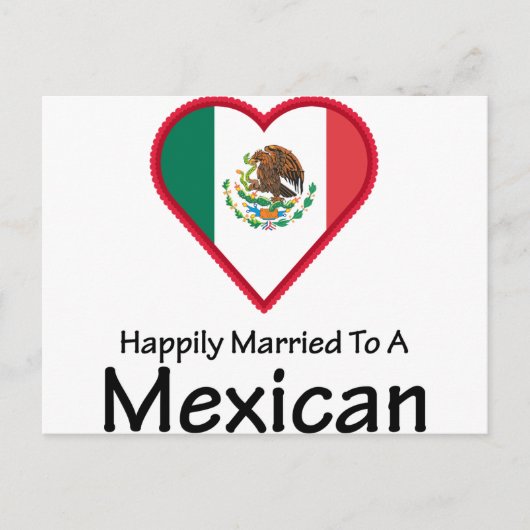 Gelukkig getrouwd Mexicaans Briefkaart (Voorkant)