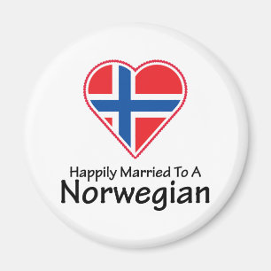 Gelukkig getrouwd Noors Magneet