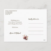 Gelukkig getrouwd pasgetrouwden kerst feestdagen f (Achterkant)