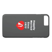Gelukkig getrouwd sinds 1977 Case-Mate iPhone case (Achterkant (Horizontaal))