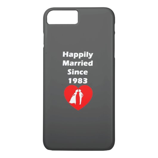 Gelukkig getrouwd sinds 1983 Case-Mate iPhone case (Achterkant)