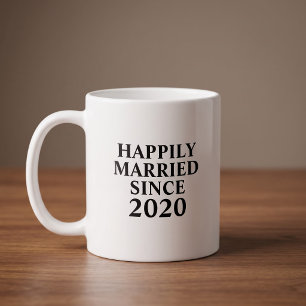 Gelukkig getrouwd sinds Custom Couples Koffiemok