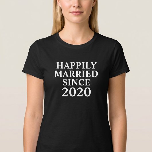 Gelukkig Getrouwd Sinds Custom Couples T-shirt