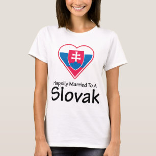 Gelukkig getrouwd Slowaaks T-shirt