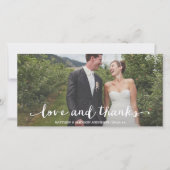 gelukkig getrouwd | Trouwbedankje Fotokaart Bedankkaart (Voorkant)