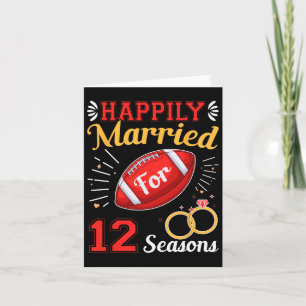 Gelukkig getrouwd voor 12 seizoenen 12e bruiloft A Kaart