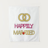 Gelukkig Getrouwd Wandkleed (Voorkant)