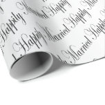 Gelukkig getrouwd | Weddenschap | Jubileum Cadeaupapier<br><div class="desc">Gelukkig gehuwde weddenschapenkorps. Ook geweldig voor verjaardagen. Gemaakt met vectorafbeeldingen met hoge resolutie voor een professionele afdruk. OPMERKING: (Alle design van zazzle-producten zijn "prints", tenzij anders vermeld) Als u vragen hebt over dit product, kunt u contact met mij opnemen op siggyscott@comcast.net of mijn winkel bezoeken op de link: http://www.zazzle.com/designsbydonnasiggy?rf=238713599140281212 (Kopiëren...</div>
