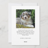 Gelukkig getrouwde kerstfoto's bloemboog feestdagenkaart (Achterkant)