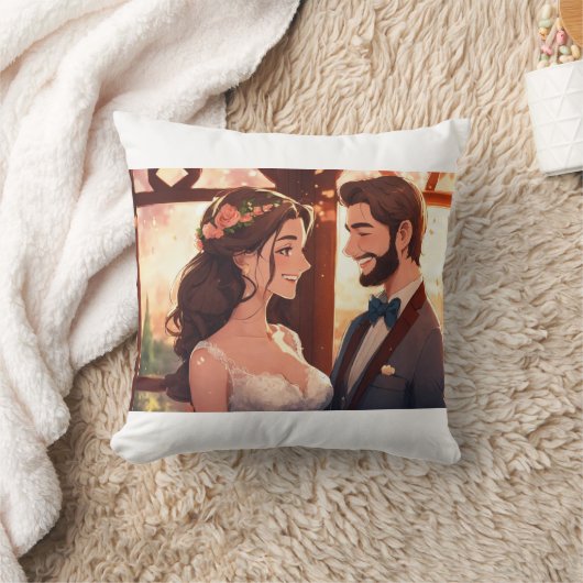 Gelukkig getrouwde koppels kussen (Deken)