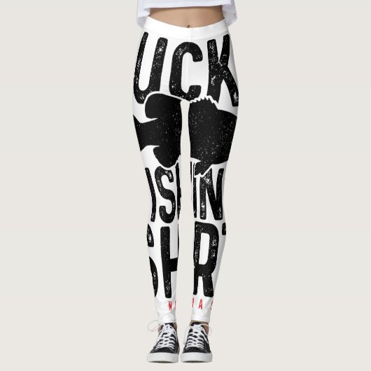Gelukkig Gevist Grappig Visser Gift Charm Largemou Leggings (Voorkant)