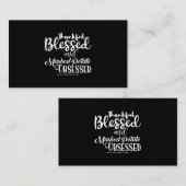 Gelukkig gezegend en gepureerd aardappel geobsedee visitekaartje (Voorkant / Achterkant)