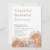 Gelukkig Gezegende Partij voor de Thanksgiving Kaart (Voorkant)