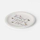 Gelukkig Gezegende Thanksgiving zonder grenzen Papieren Bordje (Gekanteld)