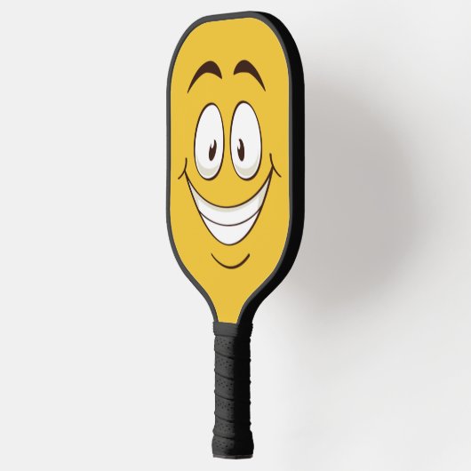 Gelukkig gezicht boos gezicht pickleball paddle (Links)