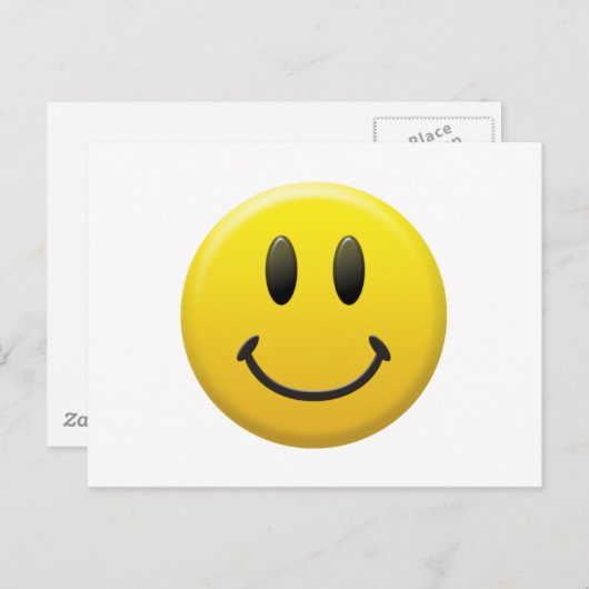 Gelukkig Gezicht Briefkaart (Voorkant / Achterkant)