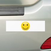 Gelukkig gezicht bumpersticker (Op auto)