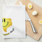 Gelukkig gezicht - een Texas Day! Theedoek (Quarter Fold)