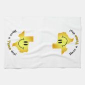 Gelukkig gezicht - een Texas Day! Theedoek (Horizontaal)