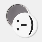 Gelukkig gezicht emoticon! magneet (Voorkant / Achterkant)