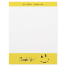 Gelukkig Gezicht glimlachen Dank u toevoegen Naam