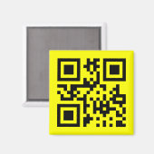 ☺ Gelukkig Gezicht Glimlachende Emoji -- QR-code Magneet (Voorkant / Achterkant)