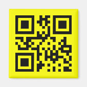 ☺ Gelukkig Gezicht Glimlachende Emoji -- QR-code Magneet (Voorkant)