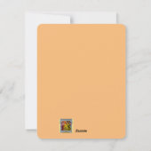 GELUKKIG GEZICHT HALLOWEEN POMPOEN BLOEMEN DISPLAY FEESTDAGENKAART (Achterkant)