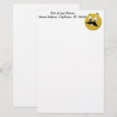Gelukkig gezicht met Mustache Briefpapier (Voorkant / Achterkant)