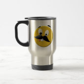 Gelukkig gezicht met Mustache Reisbeker (Links)