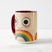 GELUKKIG GEZICHT REGENBOOG MOK (Voorkant links)