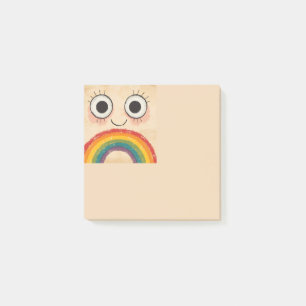 GELUKKIG GEZICHT REGENBOOG POST-IT® NOTES