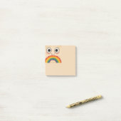 GELUKKIG GEZICHT REGENBOOG POST-IT® NOTES (Op bureau)