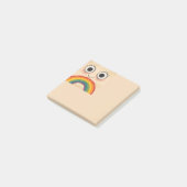 GELUKKIG GEZICHT REGENBOOG POST-IT® NOTES (Schuin)