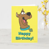 Gelukkig Gezicht scooby-Doo Kaart (Gele Bloem)