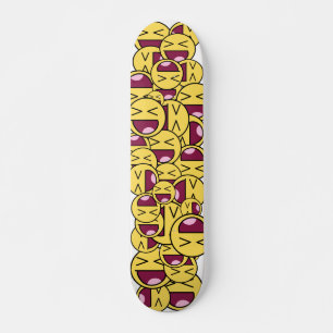 Gelukkig gezicht. skateboard