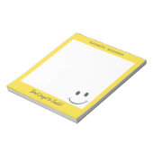 Gelukkig gezicht Vergeet niet om naam toe te voege Notitieblok (Linkerzijde)