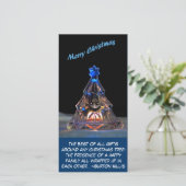 Gelukkig Gezin Feestdagenkaart (Staand voorkant)