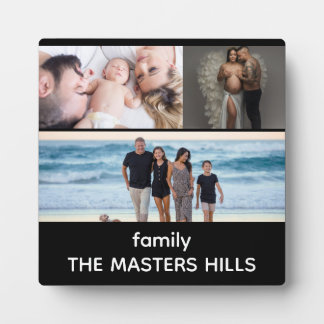 Gelukkig gezin, gelukkig leven fotoplaat